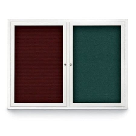 United Visual Products Corkboard, Cork Backing/Black, 72" x 48" UV419I-BLACK-CORK